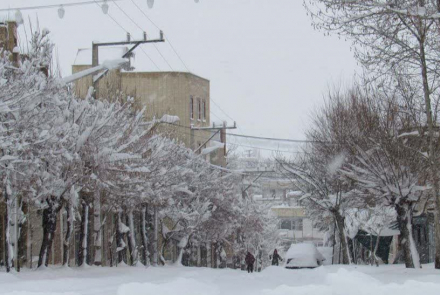 بارش برف در شهرستان فریدونشهر 3 دیماه 1401